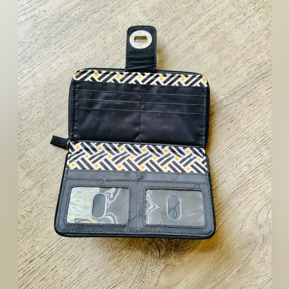 Vera Bradley Black Quilted Wallet OS - Picture 3 of 12